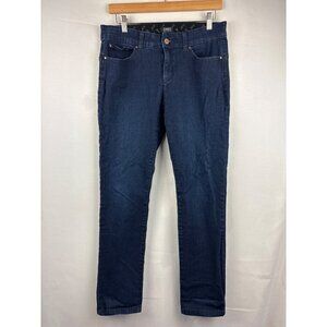 Jones New York Womens Dark Wash Denim Jeans Size 8